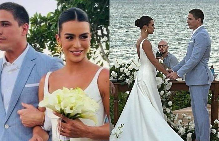 Romulo Arantes Neto and Mari Saad get married in a luxurious ceremony in Bahia