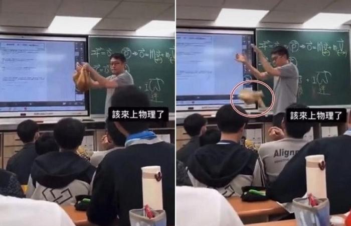 Taiwan teacher draws flak for dropping his own cat in class to teach physics