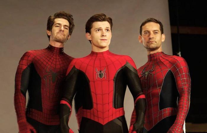 ‘Spider-Man’: Check out the re-release poster for the films with Tobey Maguire, Tom Holland and Andrew Garfield!