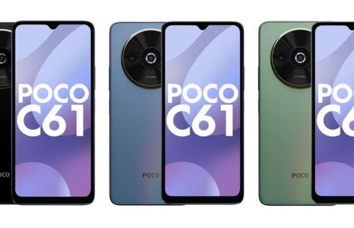 POCO C61 has leaked price and appears with Redmi A3 design