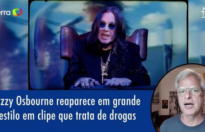 Ozzy Osbourne reappears in style in addiction video