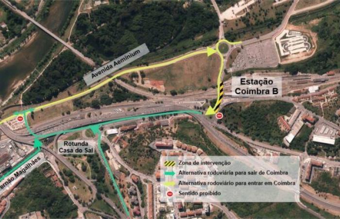 For four months it will not be possible to leave the city through the Coimbra-B tunnel