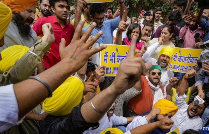BJP vs AAP Protests In Delhi Over Arvind Kejriwal’s Arrest