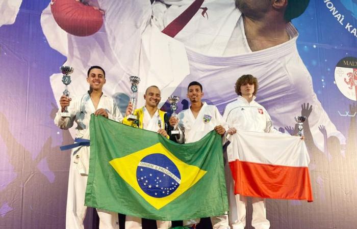 Brazilian Gari wins gold at the karate world championship in Europe