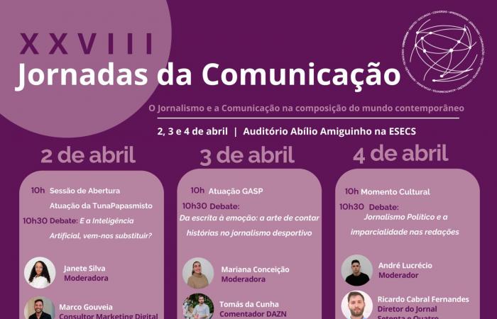 Communication Days return to the Polytechnic of Portalegre from the 2nd to the 4th of April