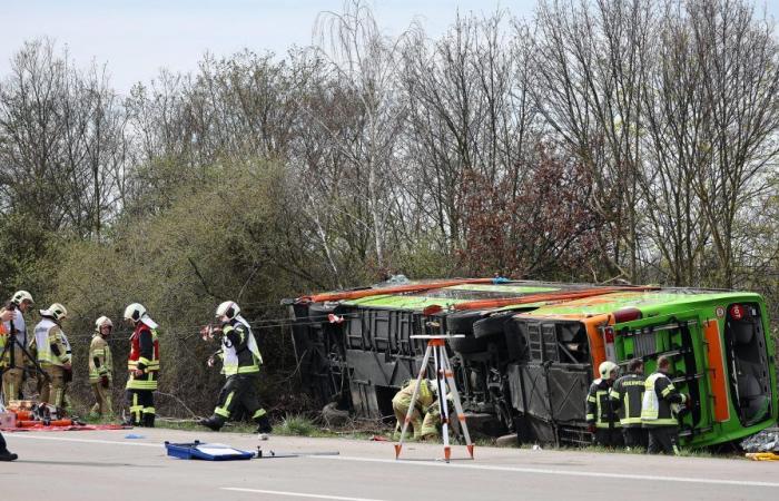 At least five dead in bus accident on German motorway