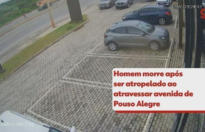 VIDEO: Man dies after being run over while trying to cross an avenue in Pouso Alegre, MG | South of Minas