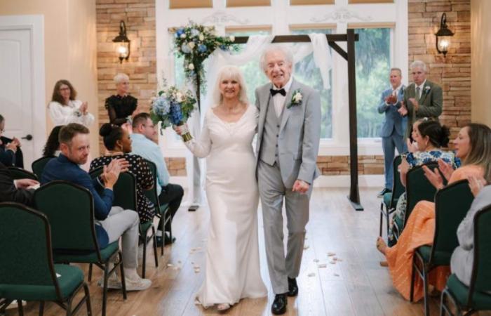 They were each other’s first love. 70 years later, they got married