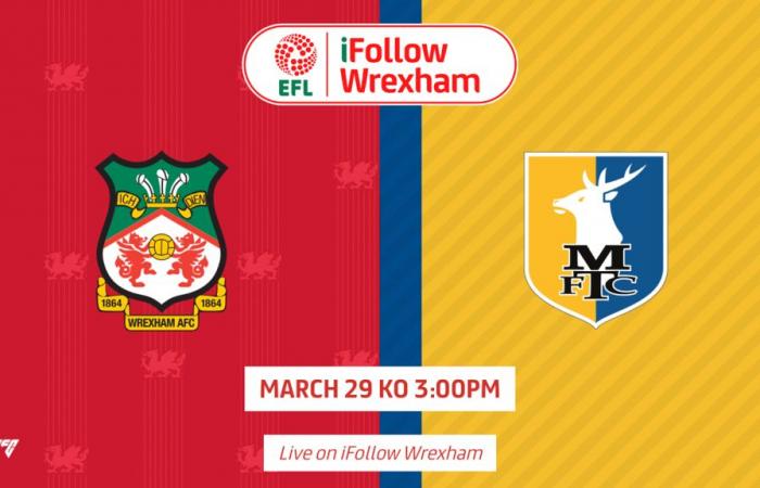 WATCH LIVE | Wrexham AFC vs Mansfield Town – News