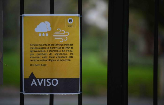 Viseu parks closed this Thursday due to bad weather