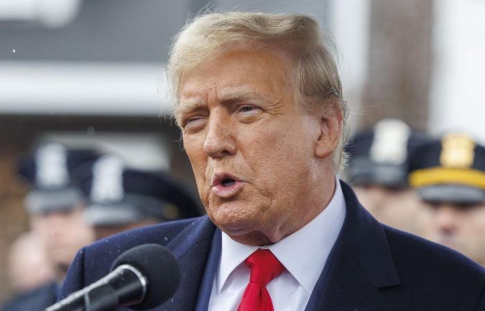 Trump attends police funeral in New York and attacks Biden over crime