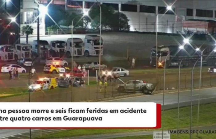One person dies and six are injured in an accident following a police chase on BR-277, in Guarapuava | Campos Gerais and South
