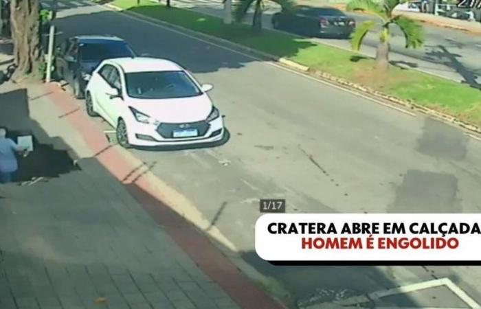 VIDEO: Crater opens on sidewalk and orthopedic doctor is ‘swallowed’ and hit by wall in ES | South of ES