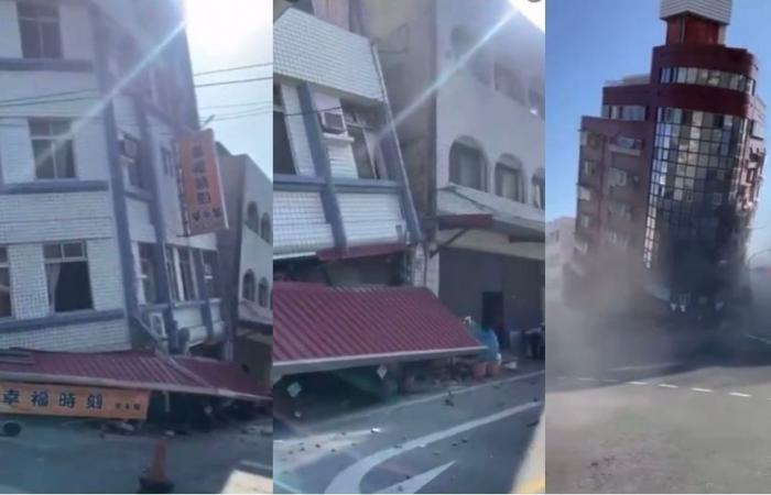See images of the strong earthquake that hit Taiwan