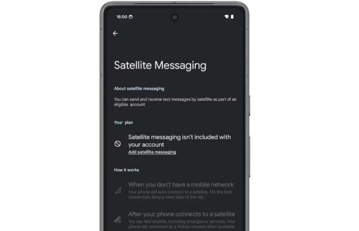 Satellite communication in Android 15 for more than emergency messages