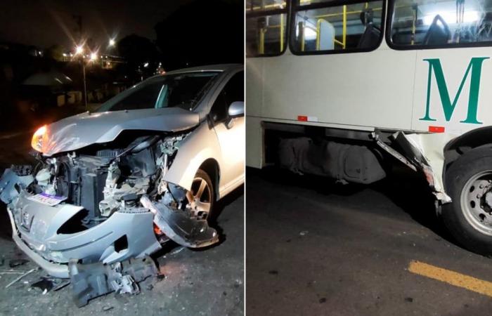 Seat belt saves driver in bus accident in Bairro Alto