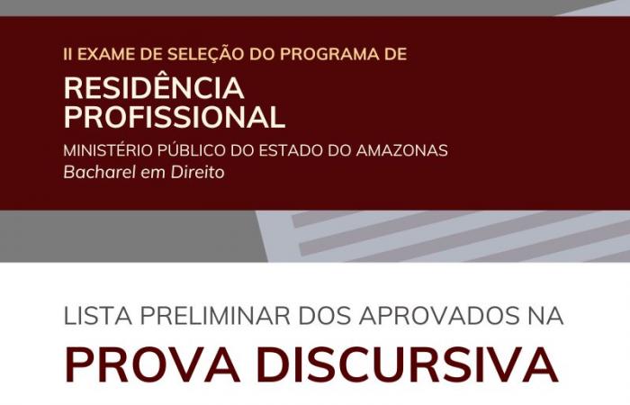 MPAM publishes the preliminary list of those approved in the professional residency program’s discursive test
