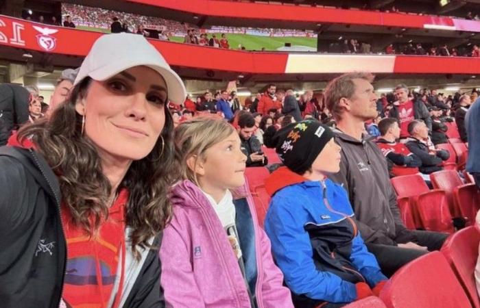 Daniela Ruah takes her family to the Luz derby
