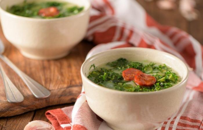 Was it the reader who asked for a recipe for caldo verde without potatoes? Come on!