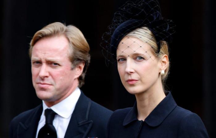 Two months after her husband’s death, Lady Gabriella Windsor marks a milestone