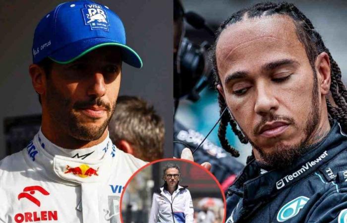 VCARB executive expresses great disappointment with Daniel Ricciardo’s accident in Shanghai, claims he was aggressively competing with Lewis Hamilton for a top 10 position.