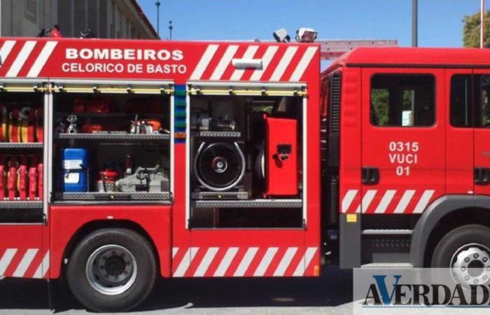 Fire broke out in a textile dyeing factory in Celorico de Basto