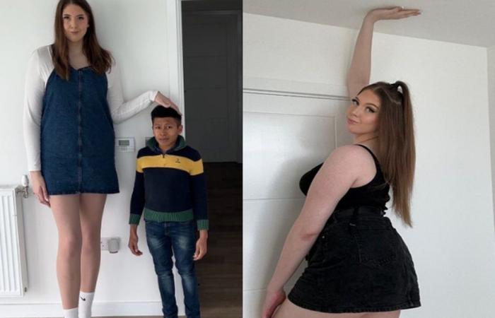 2 meter tall woman goes viral after showing details of her routine on the web | Current affairs