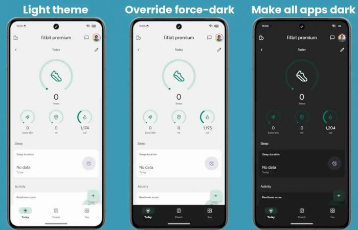 Android 15 can force dark mode on all apps!