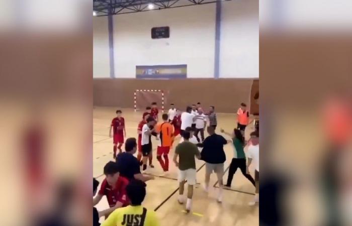 Youth futsal game ends in brawl