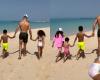 Loving! Cristiano Ronaldo walks on the beach with his children