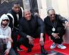 Eminem, 50 Cent and Snoop Dogg at Dr. Dre’s Walk of Fame ceremony