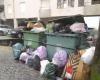 Trash accumulates on the streets of Marco. Strike in collection services with full membership
