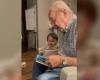 Elderly man reads ‘Baby Shark’ to his great-granddaughter. Video is charming