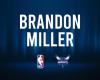 Brandon Miller NBA Preview vs. the Trail Blazers