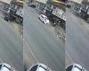 Impressive video shows the force of impact in a runaway car accident in Blumenau