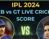 RCB vs GT LIVE SCORE UPDATES, IPL 2024: du Plessis elects to bowl first | IPL 2024 News
