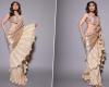 Shilpa Shetty Stuns in a Rose Gold Metallic Saree, Raising the Bar for Ethnic Fashion Goals (See Photos)